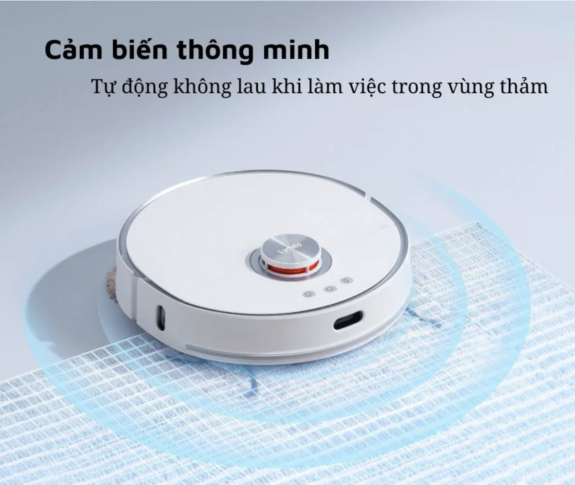 Robot Hút Bụi Lau Nhà Thông Minh Xiaomi Lydsto W2/ Lydsto W2 Lite Tự Động Đổ Rác Giặt Sấy Công Nghệ Sấy Khô Giẻ Nhiệt Độ Cao 60 Độ C Diệt Khuẩn Ozone Và Ion Bạc 99.9% Diện Tích Hoạt Động 200 m2 Công Suất 50 W - Hàng Chính Hãng