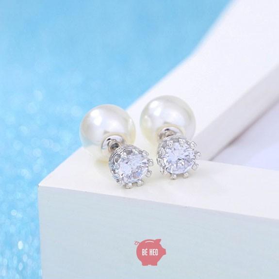 Bông tai ngọc nhân tạo công chúa