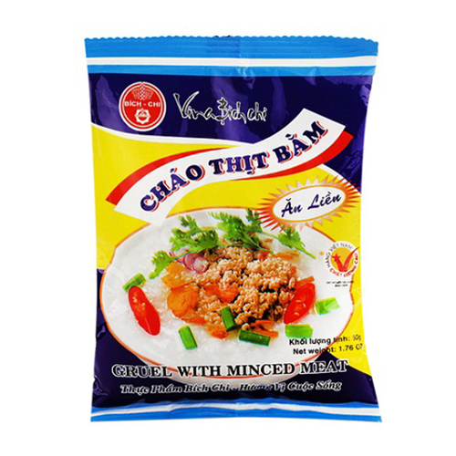 Thùng 50 gói Cháo dinh dưỡng Bích Chi (thịt bằm) (50g/gói)