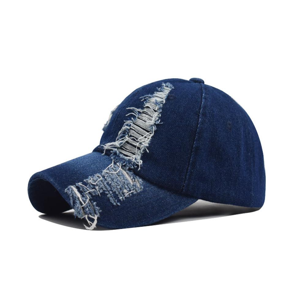 Mới Bị Mòn Mùa Hè Nón Lưỡi Trai Thêu Nón Nam Nữ Snapback Gorras Hombre Nón Cổ Hip Hop Mũ Bố casquette Color: Blue Size: XXL Age Range: >8Y
