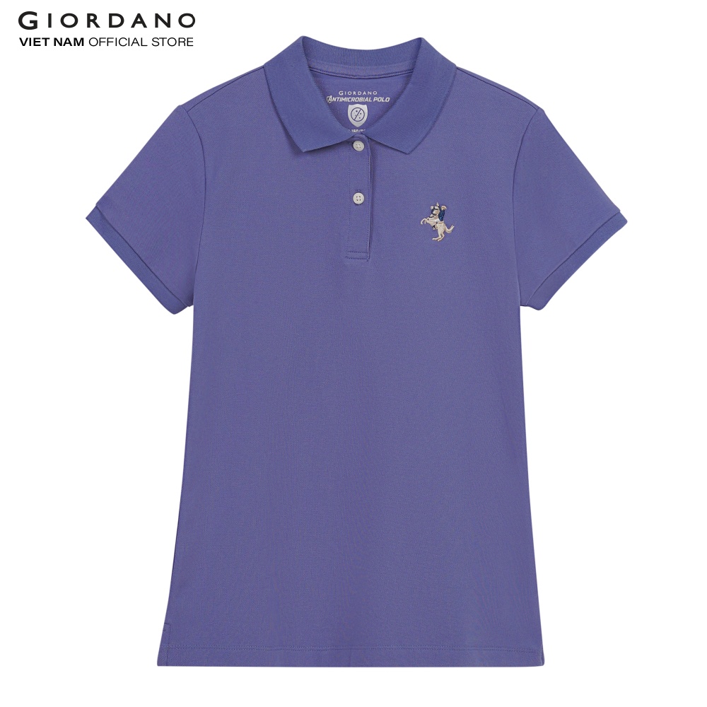 Áo Thun Có Cổ Polo Nữ Thêu Logo Napoleon Công Nghệ Kháng Khuẩn Giordano 05311251