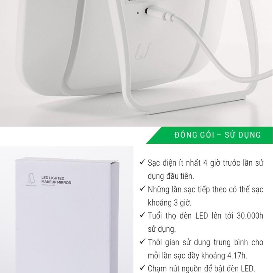 Gương trang điểm - có đèn LED - PIN 1200mah-NV026