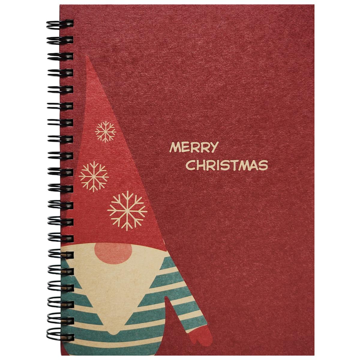 Sổ Lò Xo Little Christmas B6 - Giấy Trơn - 120 Trang 100gsm - The Sun 01 - Màu Đỏ