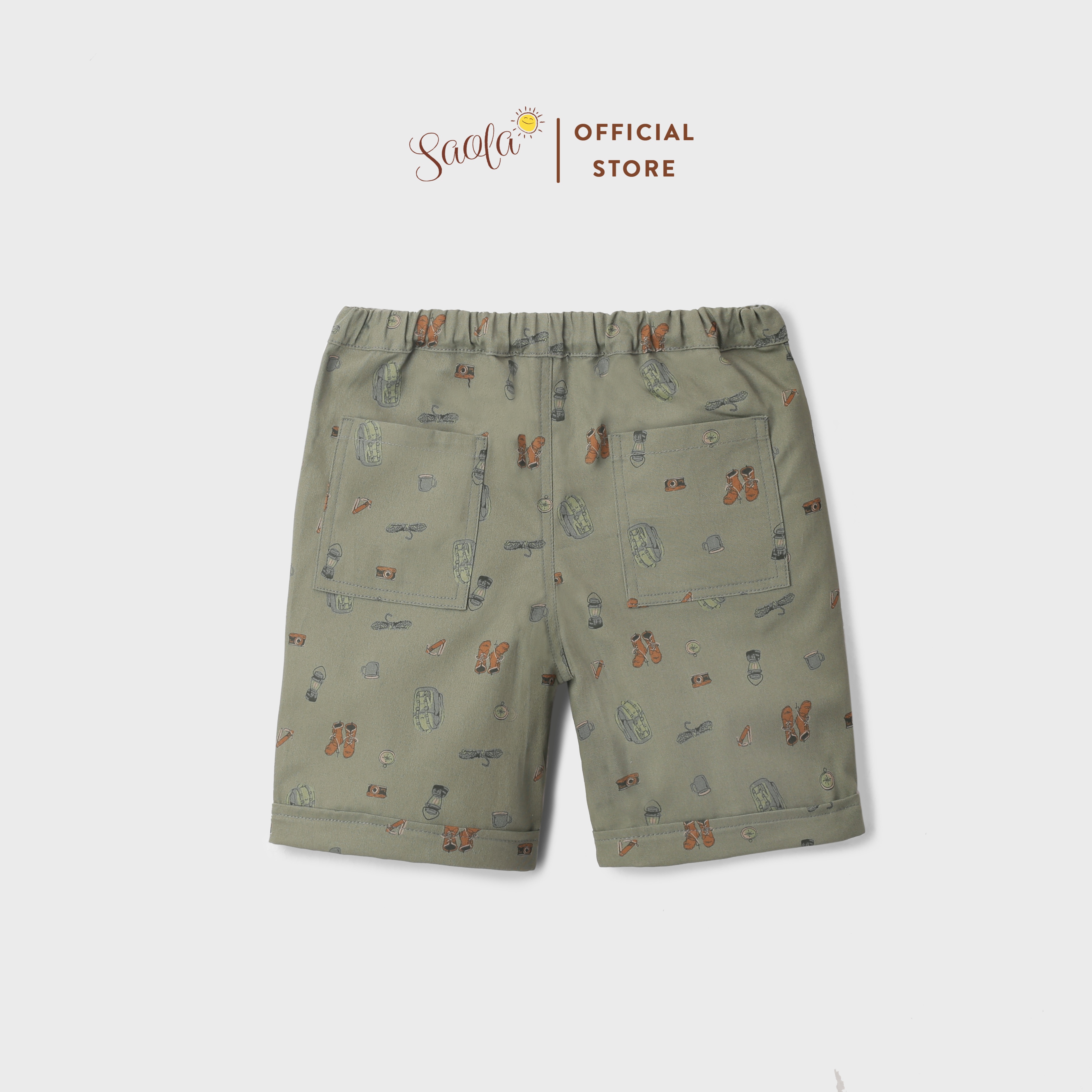 Quần Short Kaki Họa Tiết Cho Bé Trai - DELODIN PANTS - PAL011 - SAOLA KIDS CLOTHING