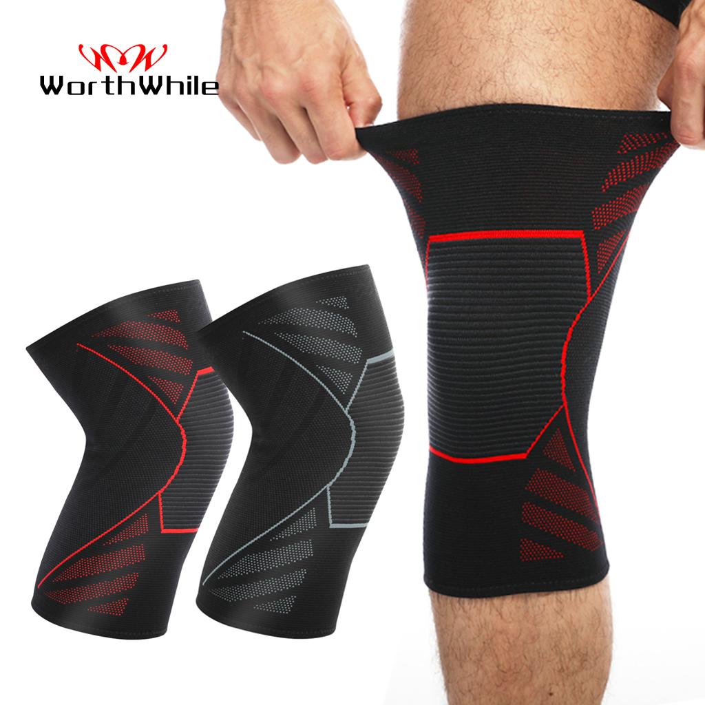 Đáng giá 1 pc Ống gối đàn hồi cho thể dục thể thao tập thể dục thiết bị nylon nẹp chạy đầu gối hỗ trợ bóng chuyền Color: 1 Piece Black Size: 3XL