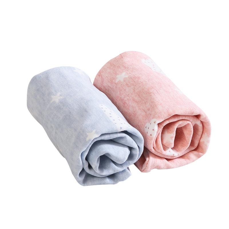 Mút Gối Cho Bé Con Cổ Tử Cung Cổ Cotton Thoáng Khí Màu Hồng Xanh Dương Gối Ngủ