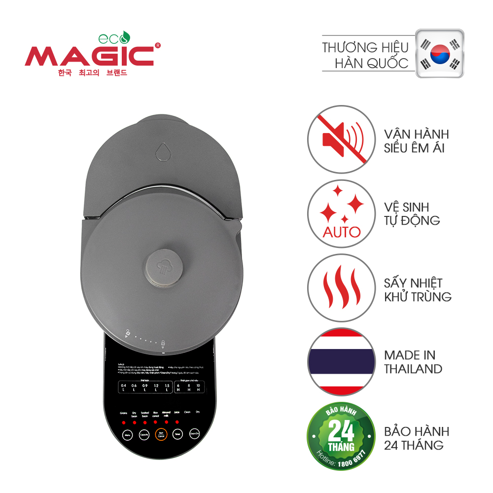Máy Làm Sữa Hạt Đa Năng Tự Động Rửa Magic Eco AC -140 - Hàng chính hãng