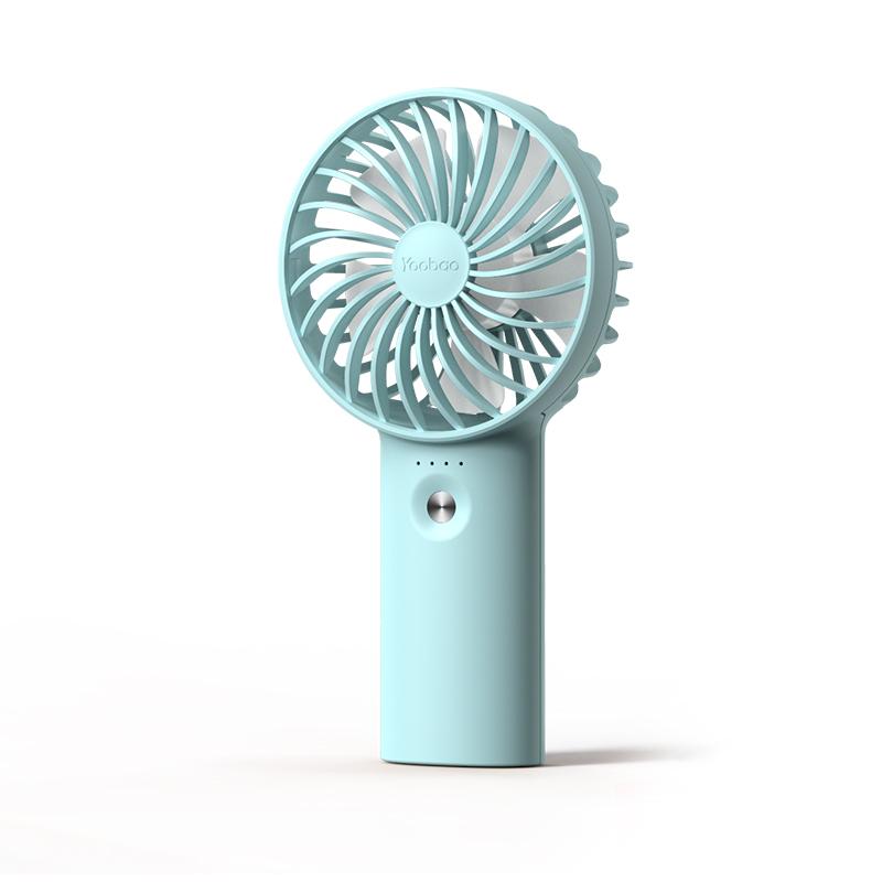 HÀNG CHÍNH HÃNG - Quạt sạc tích điện mini cầm tay có thể đặt bàn Yoobao F3 3000/ 6000 mAh có thể chạy 15 giờ liên tục