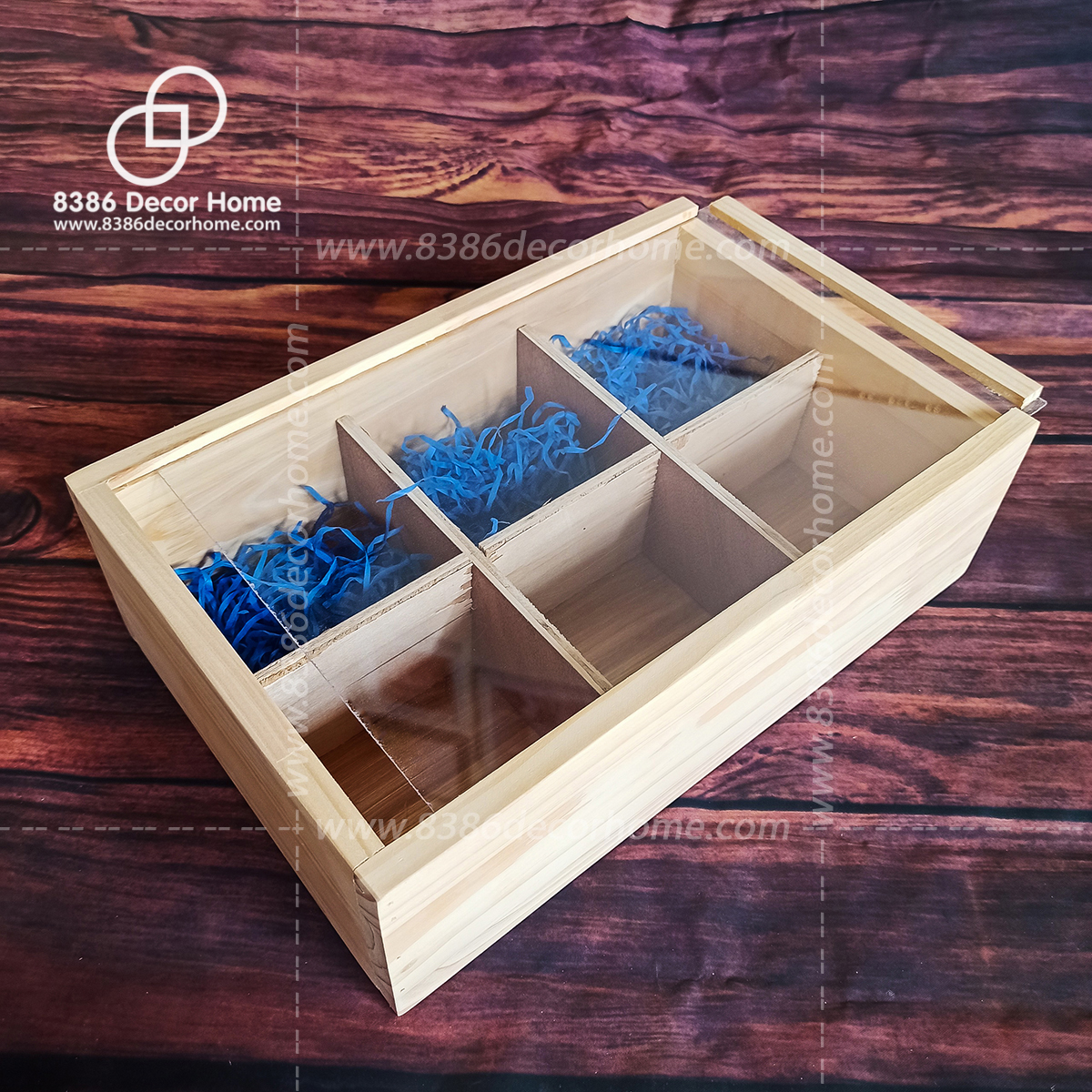 Hộp quà tết, khay gỗ gói quà, Hộp đựng đồ đa năng - Pallet gỗ thông