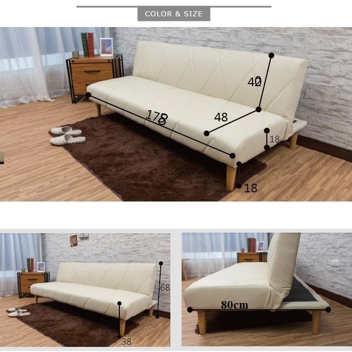 Sofa bed 3 trong 1 Juno sofa màu trắng
