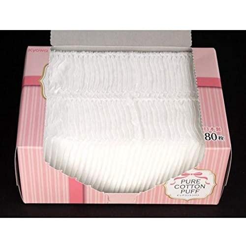 BÔNG TẨY TRANG PURE COTTON PUFF 80 MIẾNG ĐƯỢC LÀM TỪ COTTON THIÊN NHIÊN TINH KHIẾT - HÀNG NHẬT NỘI ĐỊA .