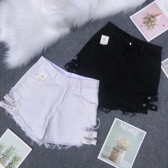 Quần đùi kaki, quần sort kaki đính khoen co giản cao cấp