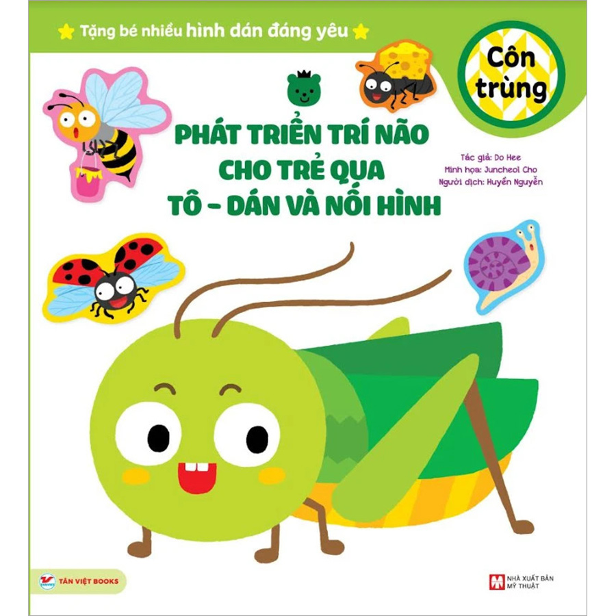 Phát Triển Trí Não Cho Trẻ Qua Tô -Dán Và Nối Hình - Côn Trùng