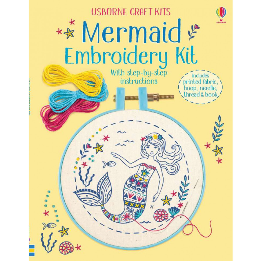 Sách tiếng Anh - Embroidery Kit: Mermaid