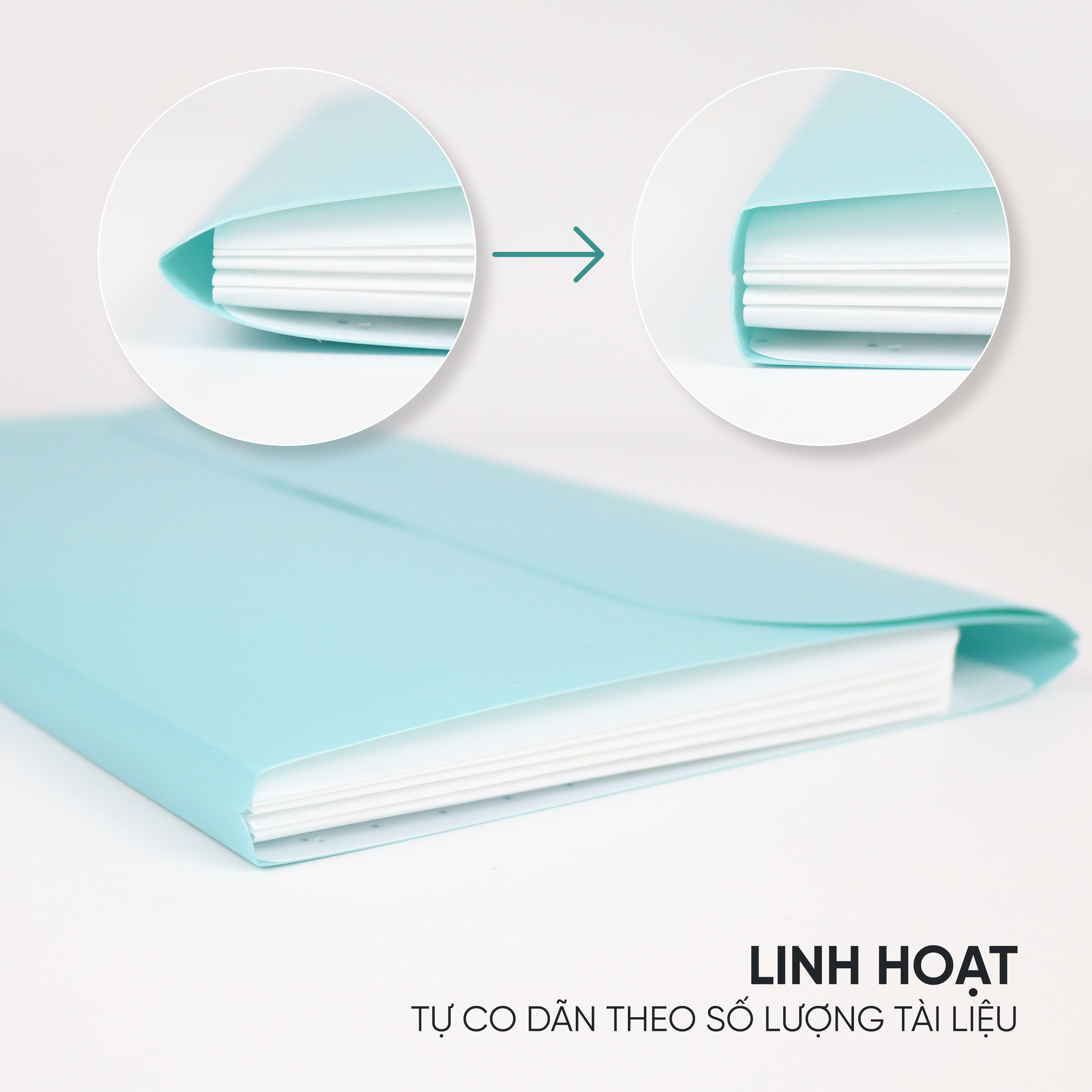 Cặp Đựng Tài Liệu A4 Nhiều Ngăn AO+ Switch ON