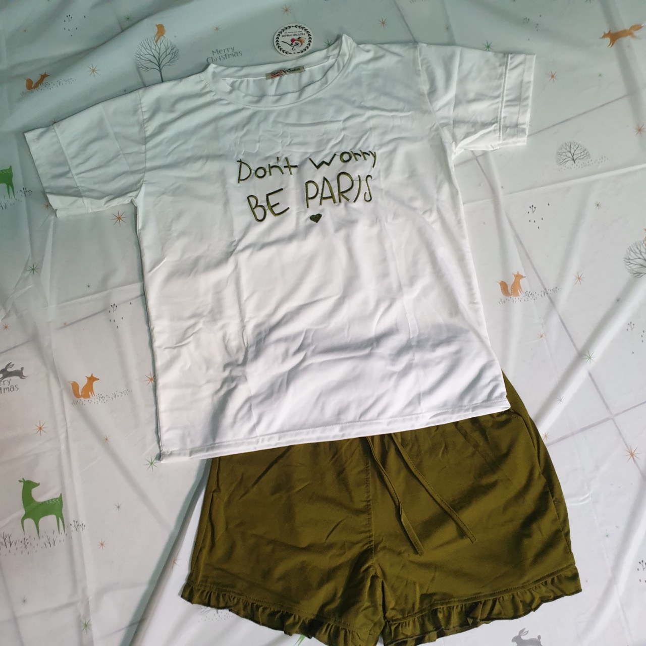 Đồ bộ nữ mặc nhà đẹp thời trang cổ tròn thêu chữ đẹp mẫu hot, thun cotton 4 chiều co dãn cực đẹp, phom chuẩn - LEE’S HOME. Size từ 40-65kg