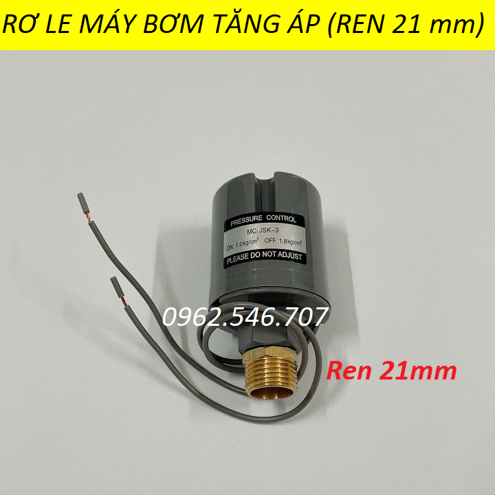 Rơ le máy bơm tăng áp ren trong 12mm, 14mm và ren ngoài 21mm - Rơ Le tự ngắt máy bơm nước