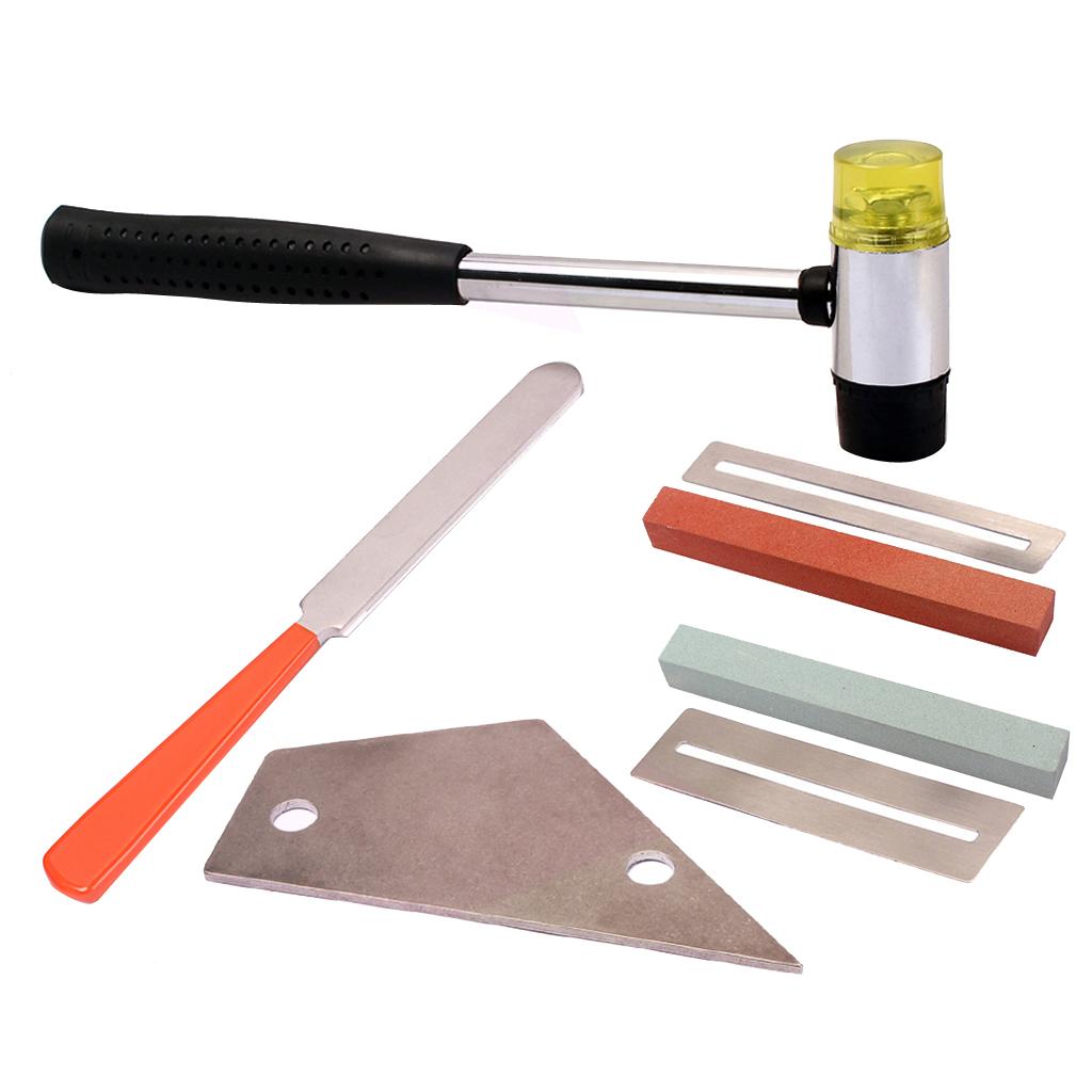 Sunnimix 7 Chiếc Guitar Chuyên Nghiệp Luthier Bộ Dụng Cụ Bass DIY Bộ Phím Đàn Đá San Lấp Mặt Bằng, ván Trượt Ngón Tay Ph