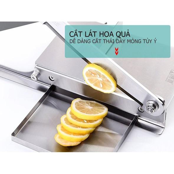 Dao Chặt Thịt Gà, Thái Thịt Bò Đông Lạnh, Thái Thuốc Bắc, Cắt Đa Năng KD0270, Lưỡi Thép 40CR14, Inox 430 - Tặng Tay Mài KD0315