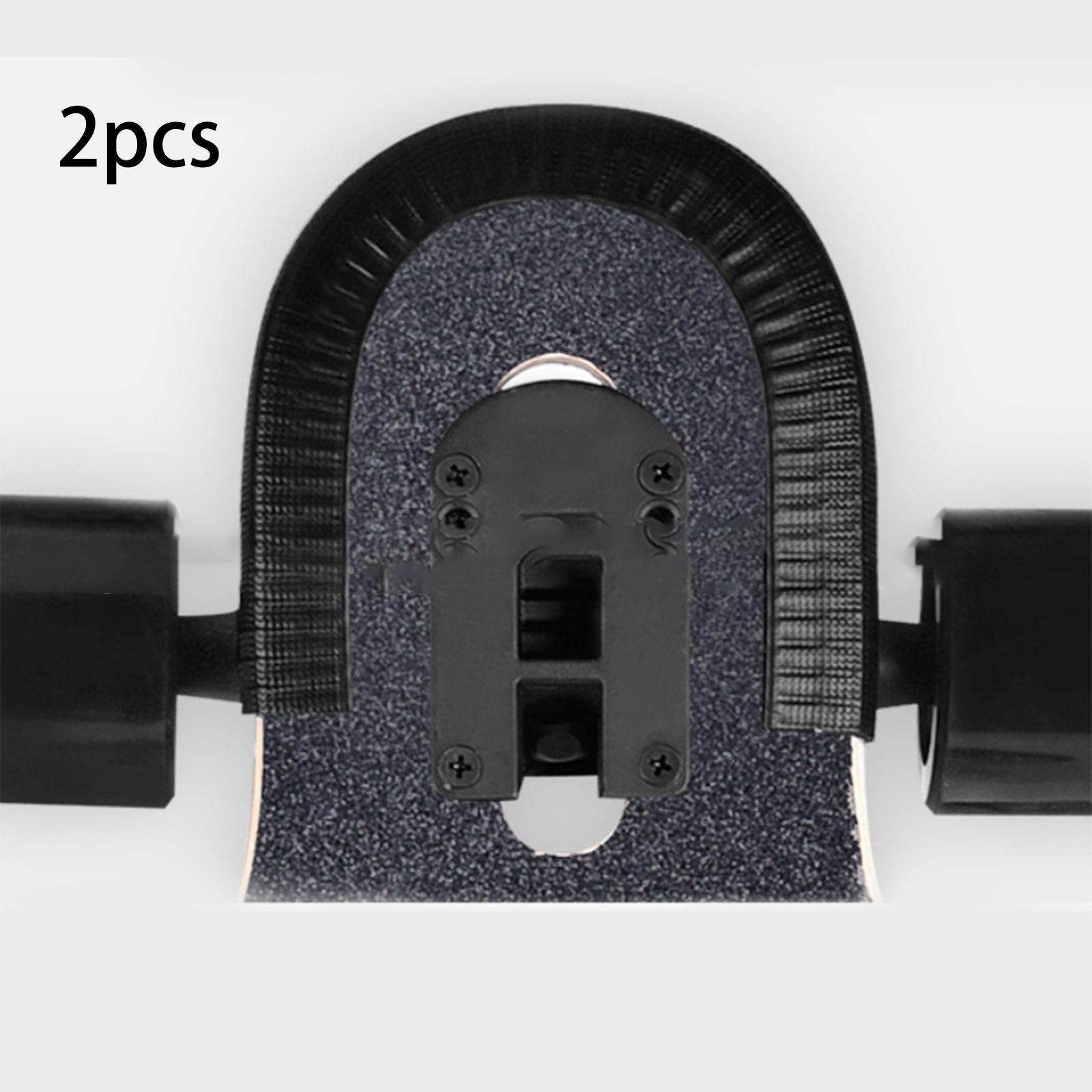 2 Pieces Skateboard Rubber Strip Durable Protector Shock Absorbing Crash Strip Easy to Install Fashion for Longboard Beginners Kids Youth