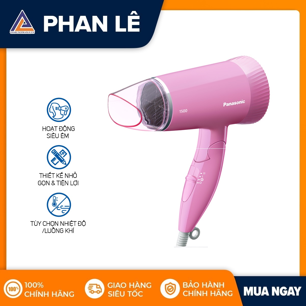 Máy sấy tóc Panasonic EH-ND57-P645 1500W - HÀNG CHÍNH HÃNG