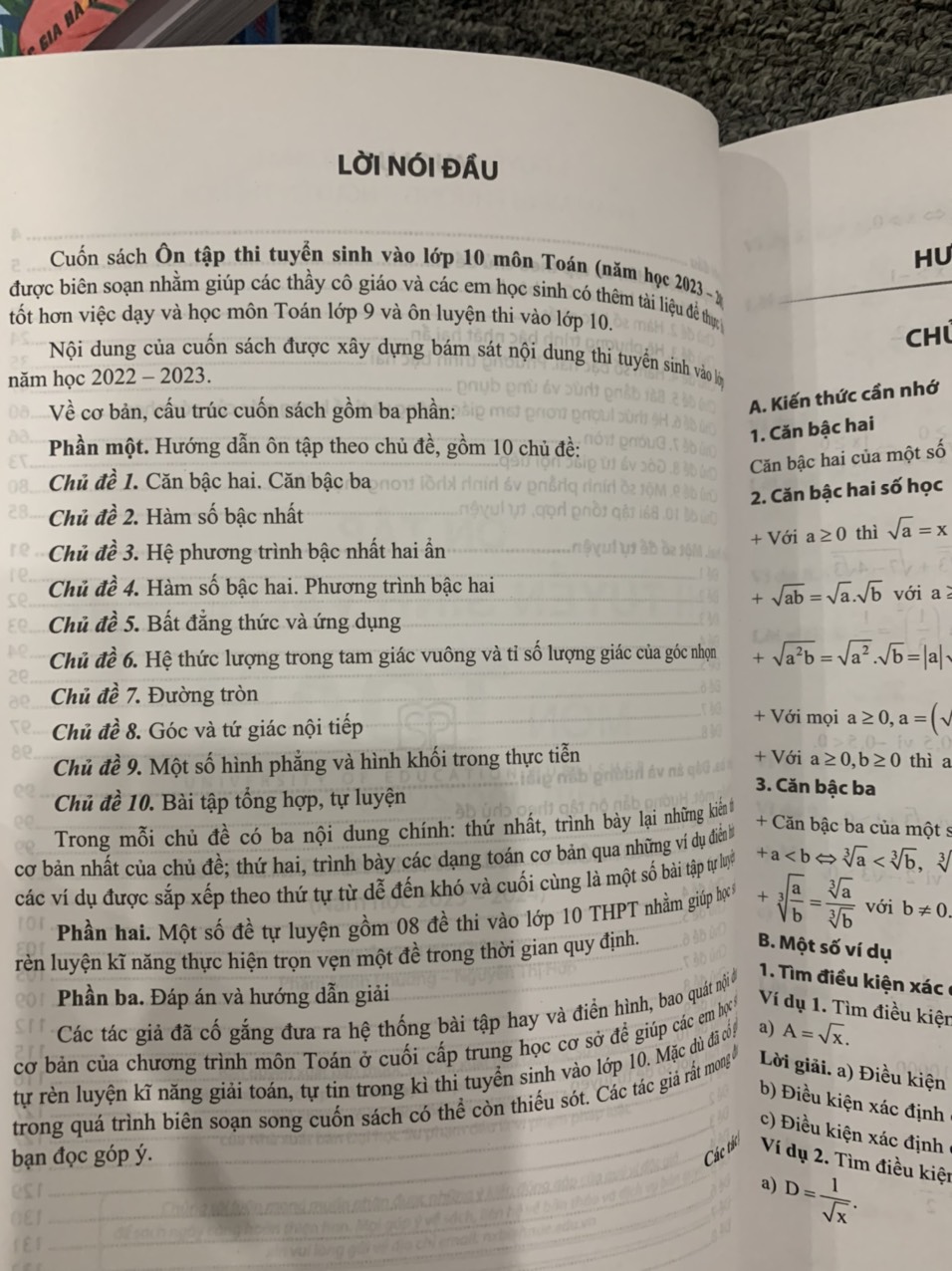 Ôn tập thi tuyển sinh vào lớp 10 Môn Toán