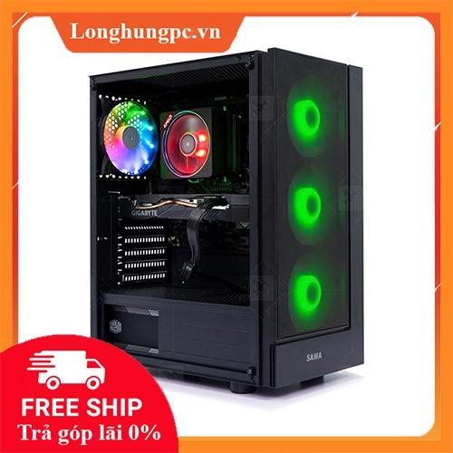 Vỏ case SAMA 3301 3 FAN RGB (Mid Tower/Màu Đen)