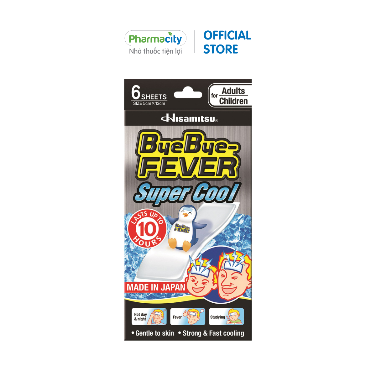 Miếng dán hạ sốt Bye Bye Fever Super Cool