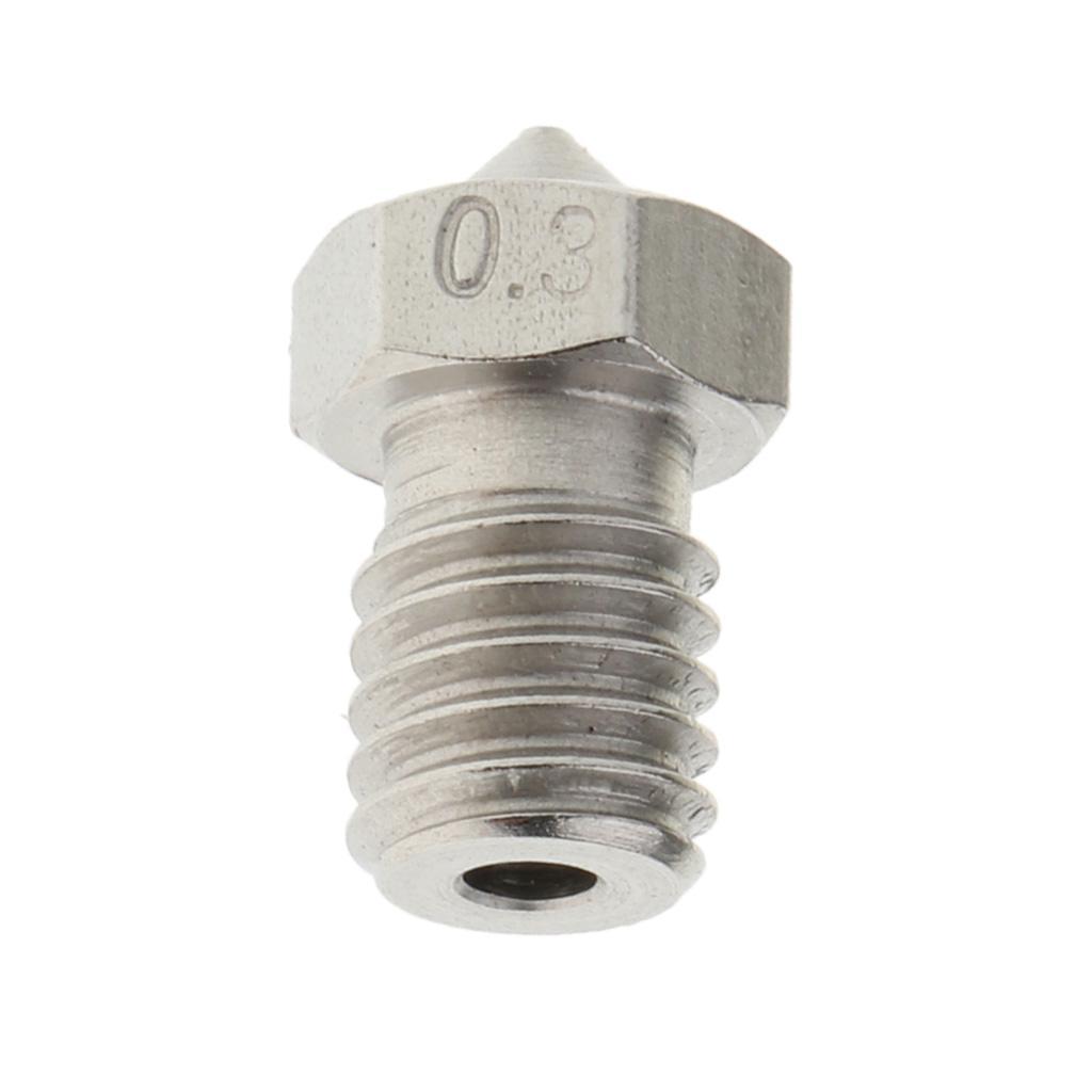 0.3mm 3D Print Head Nozzle Part for 1.75 filament Hotend Extruder
