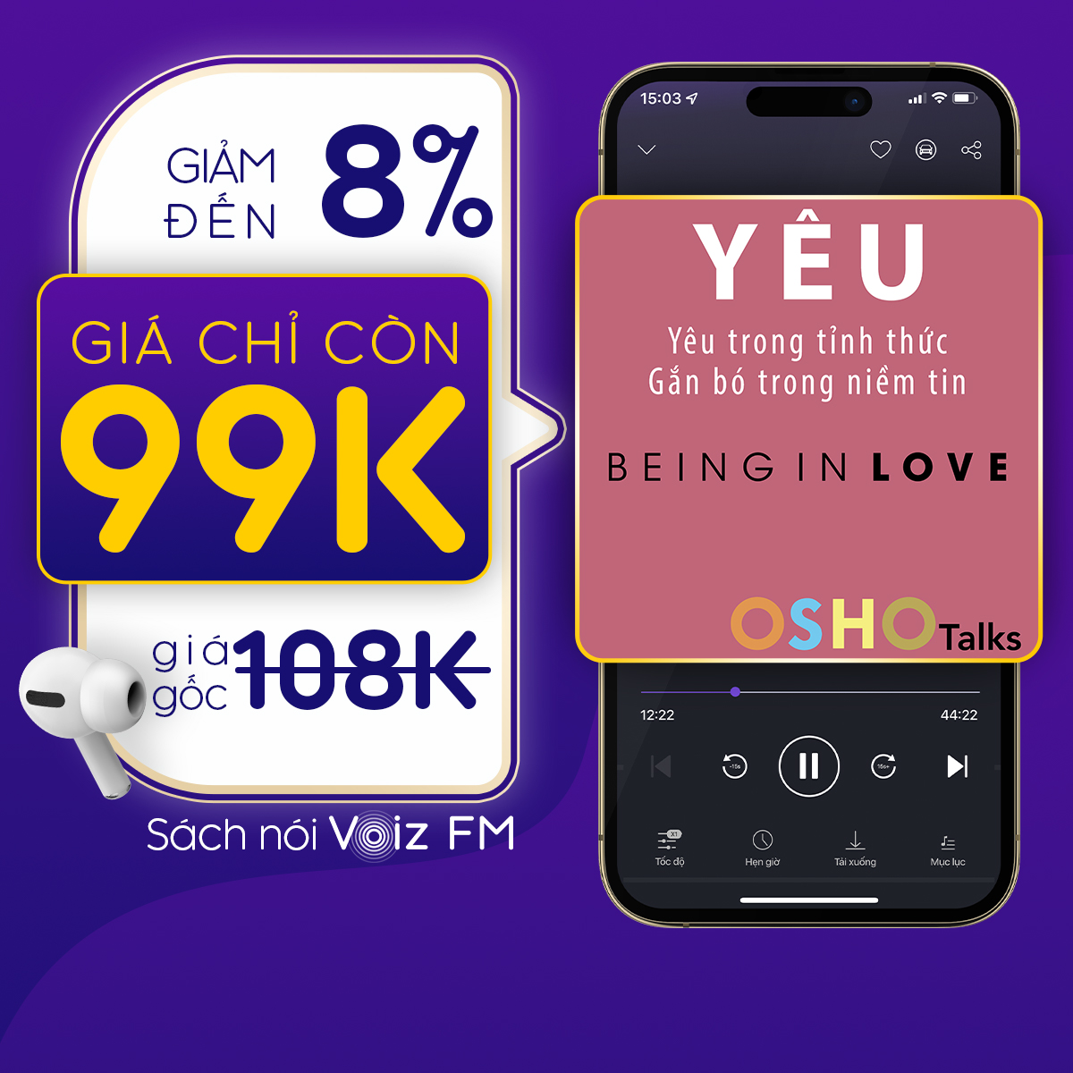 Voiz FM - Voucher nghe Sách Nói