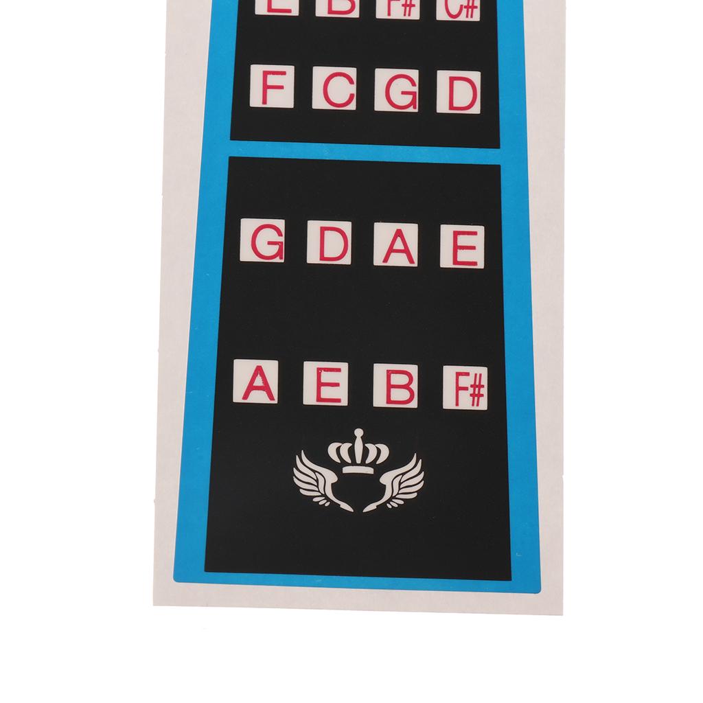 Violin Chart Finger Sticker Guide Intonation Musical for Violin Parts