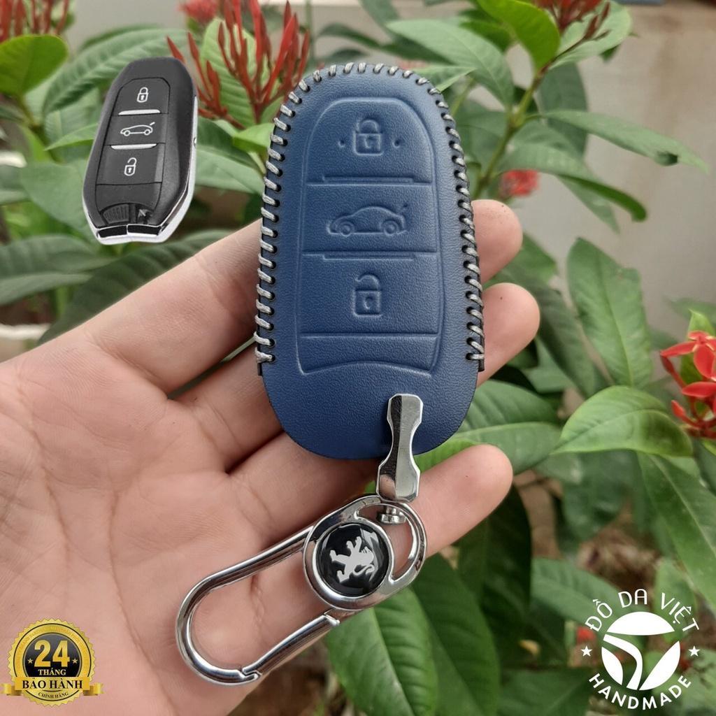 Bao Da Chìa Khóa Peugeot 3008 All New 508, 5008 Da bò 100%