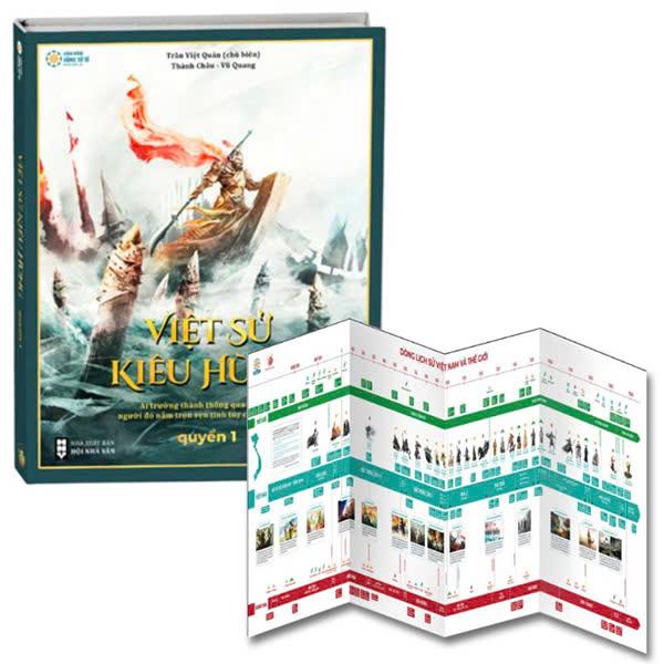 Sách - Việt Sử Kiêu Hùng - Quyển 1 - Bìa Cứng - Tặng Kèm Tranh Việt Sử 4000 Năm