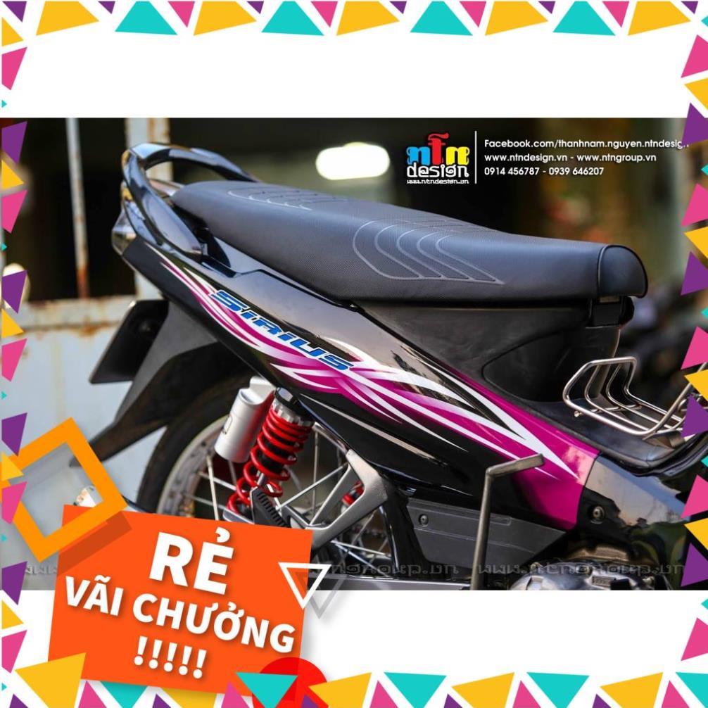 Tem Rời Sirius Mẫu Hoa Văn Hồng Đen Xanh