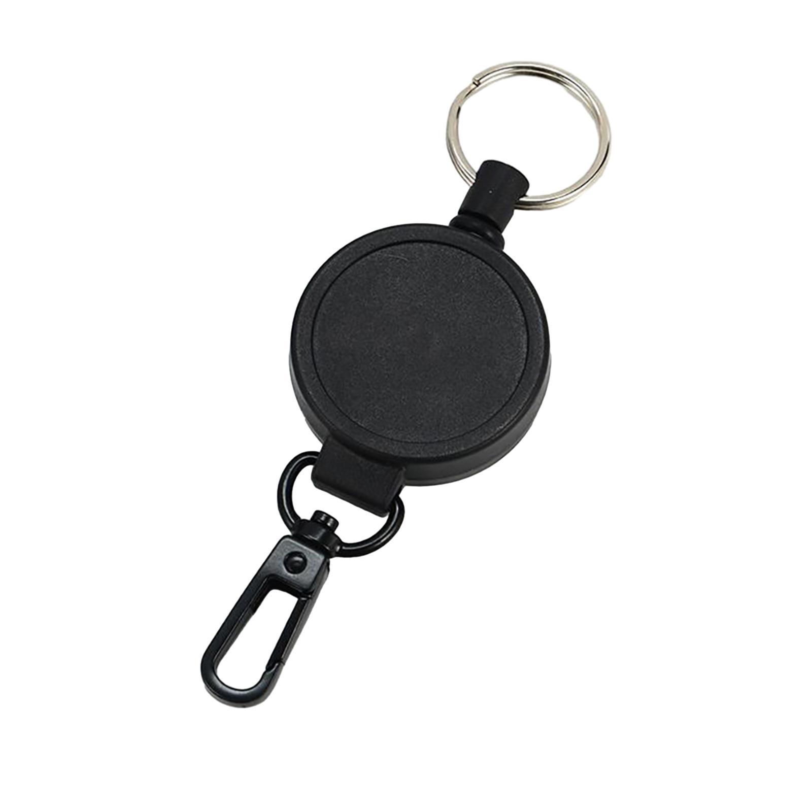Retractable Keychain Multi Tool Lock Belt Clip Durable Multifunctional Portable Key Rings Key Holder for Offices Fishing