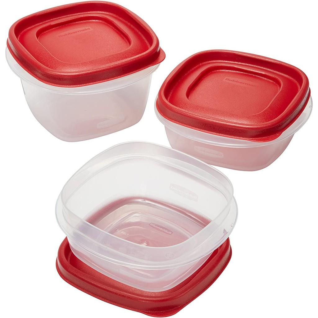 Set 3 hộp đựng thực phẩm RUBBERMAID ( 2 size 296ml và 1 size 473ml)