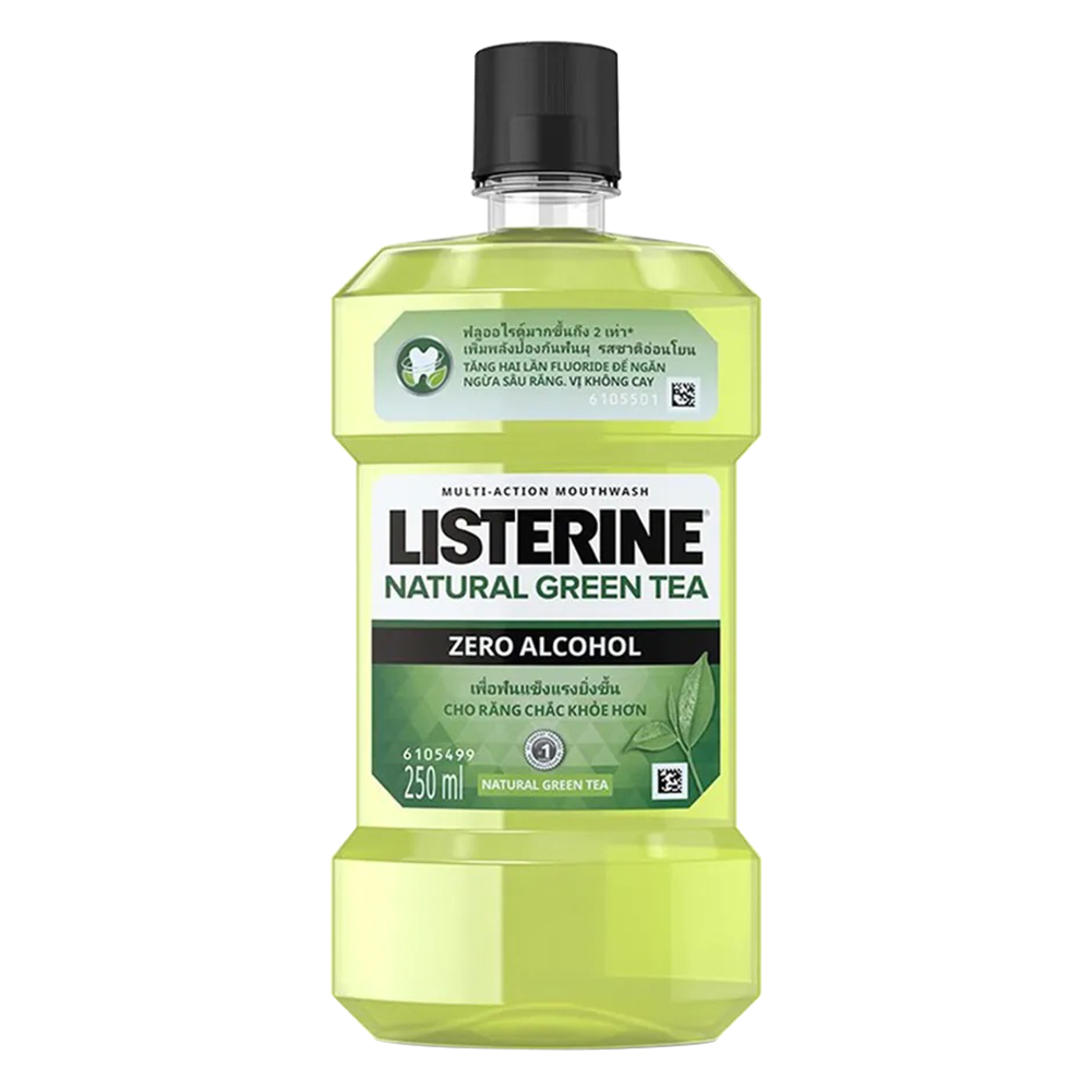 Nước Súc Miệng Ngừa Sâu Răng Listerine Natural Green Tea