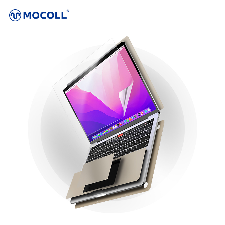 Bộ Dán Full dành cho MacBook Air M2 MOCOLL 5 In 1 Diamond Series - Hàng Nhập Khẩu