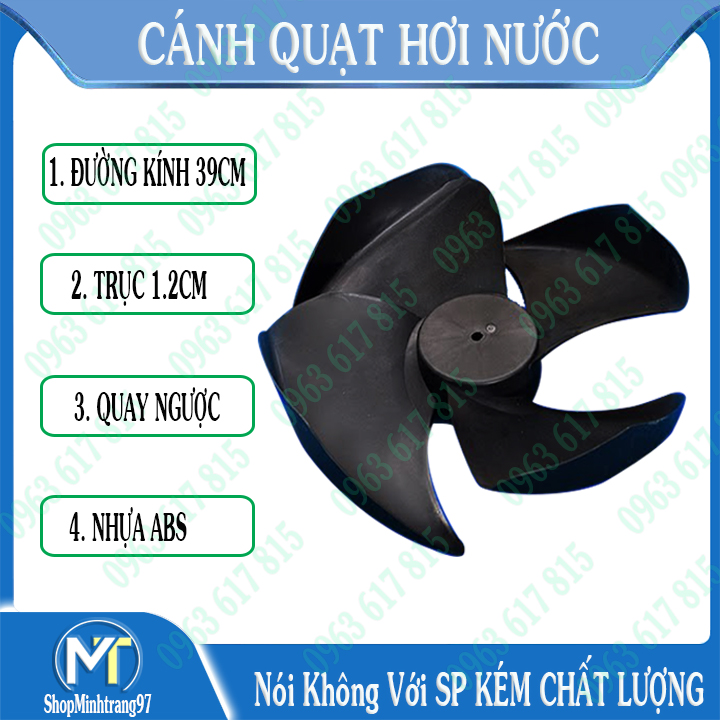 Cánh quạt hơi nước cánh quạt điều hòa nhựa abs khó gãy size 39 - 40cm