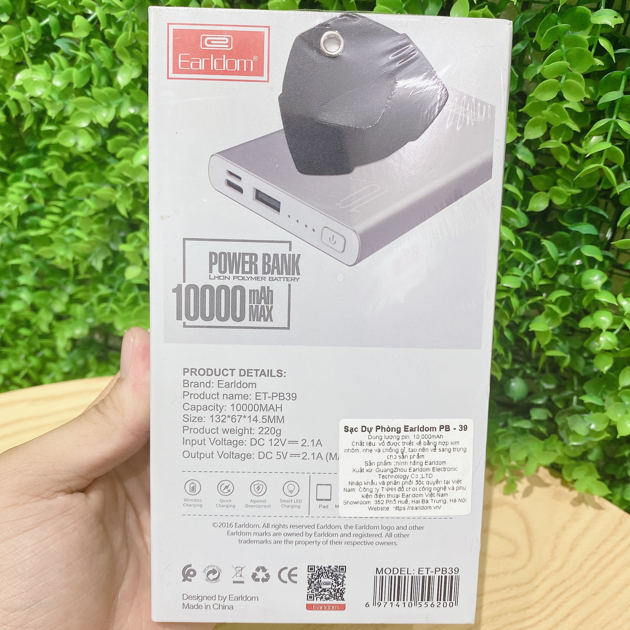 Pin Dự Phòng Earldom PB-39 10.000mAh