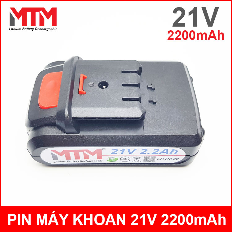 Pin máy khoan vít cầm tay 21V 2200mAh MTM chuẩn C chính hãng