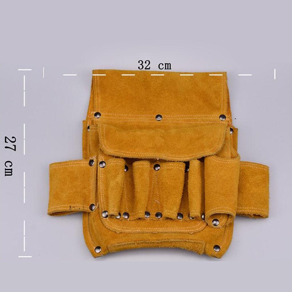 28cm Multi-pocket Utility Bag Nail Tool Apron Carpenter Waist Tools Holder
