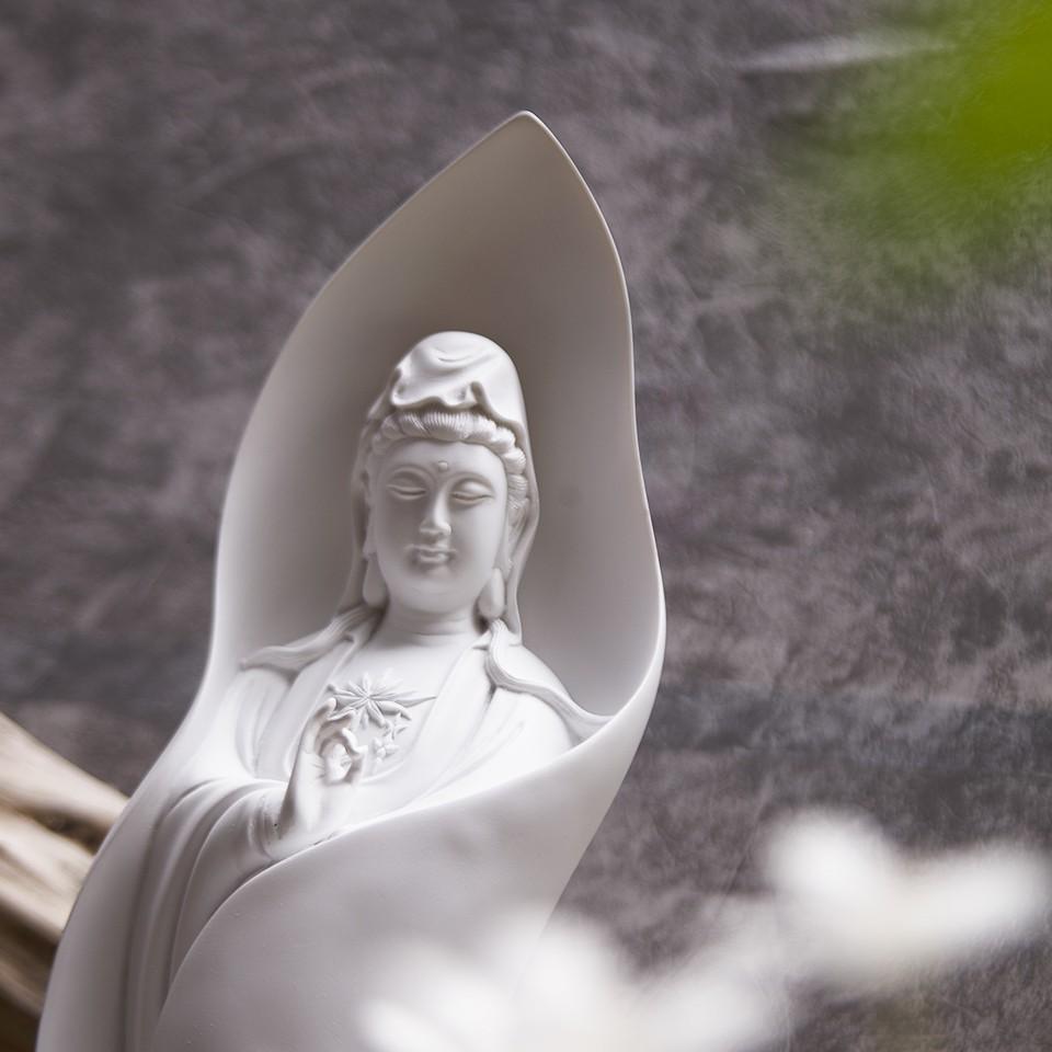 Tượng Mẹ Quan Âm cao 46cm trang trí nội thất nhà cửa- phong thủy- thờ cúng