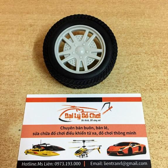 Bánh xe cao su lỗ trục 3mm đường kính 56mm dành để chế tạo