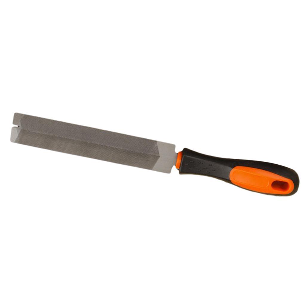 2X Diamond Files Wood Tools with TPR Package Plastic Handle for