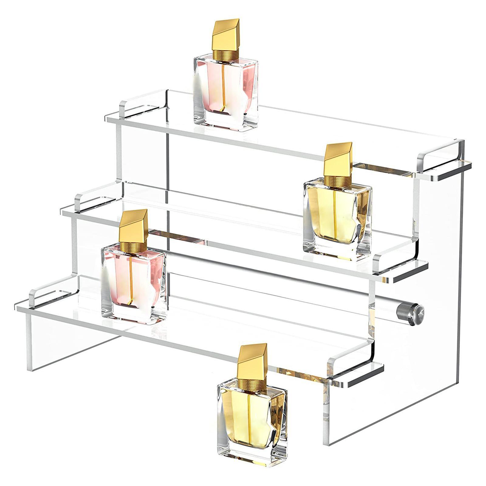 3 Tier Acrylic Display Riser Stand Dessert Cake Stand Multifunctional Sturdy Practical Jewellery Display Stand for Action Figure Toys Model