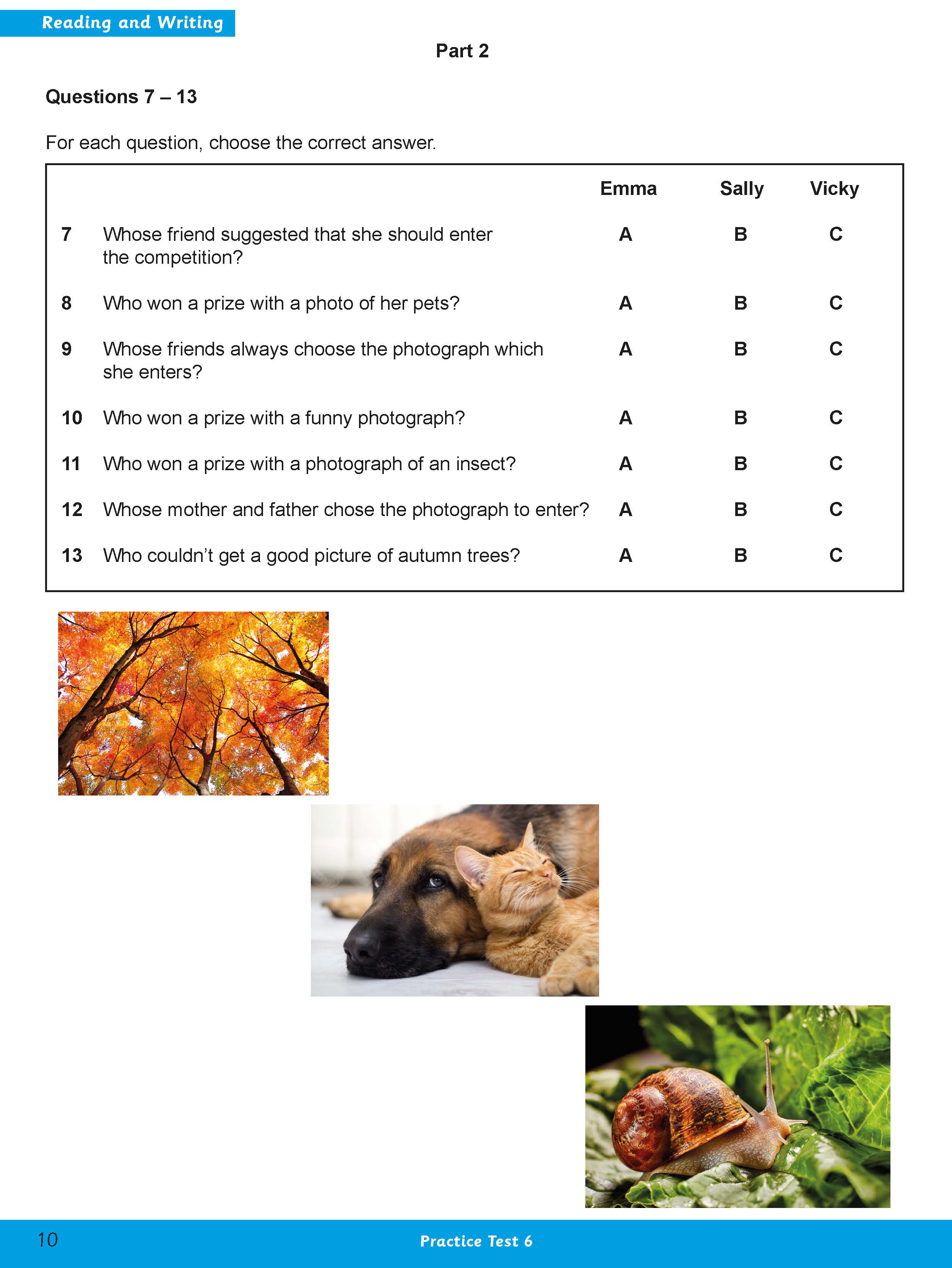 A2 Key For Schools Practice Tests 6-10