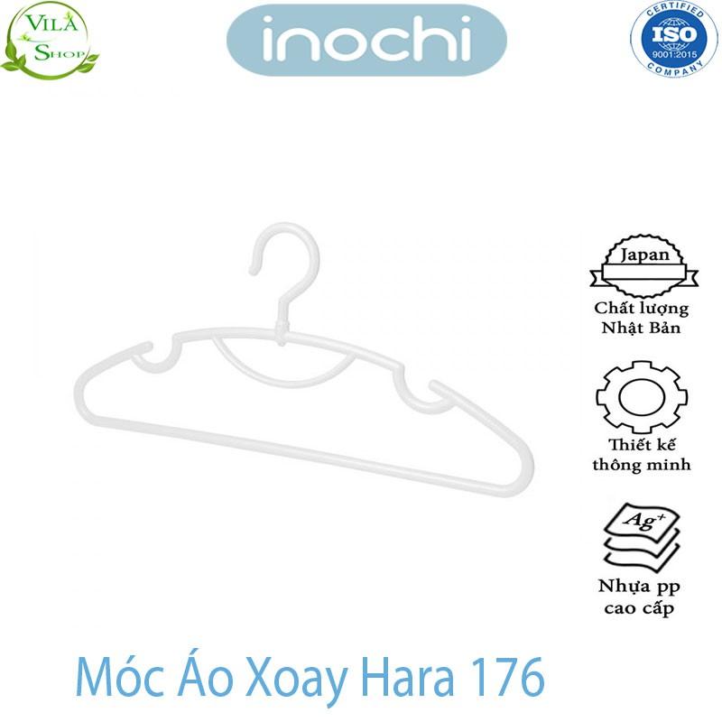 Móc Treo Quần Áo, Móc Treo Xoay Hara 176, Nhựa Cao Cấp INOCHI Giúp Quần Áo Gọn Gàng Ngăn Lắp