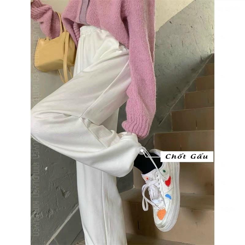 Quần Culottes Chất Umi Chính Phẩm Quần Ống Rộng Có Chốt Gấu Điều Chỉnh Mặc Hàng Xịn Cao Cấp