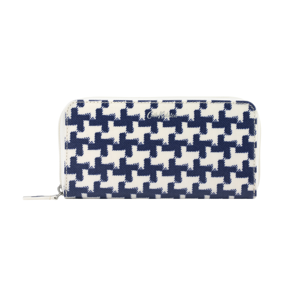 Ví dài Cath Kidston họa tiết Houndstooth (Continental Zip Wallet Houndstooth)